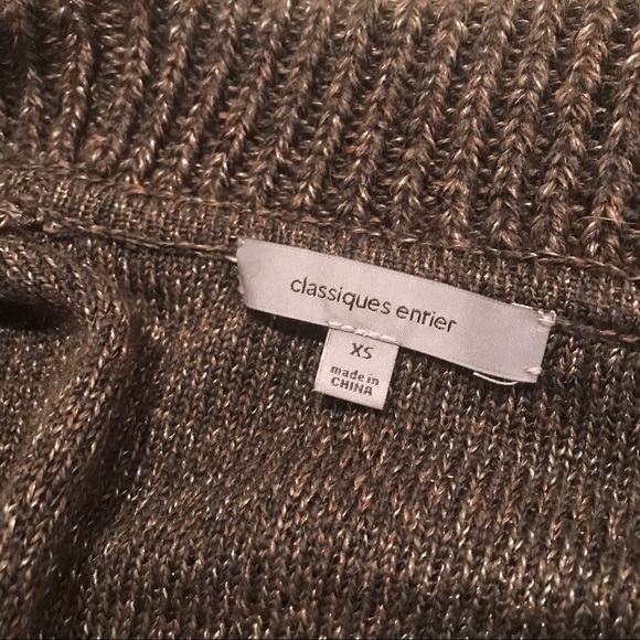 NWT Classiques Entier Sweater Blazer (Brown, XS) - Picture 7 of 8